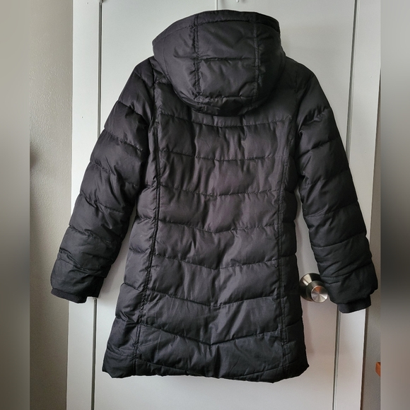 Land's End black faux fur lined coat - Picture 3 of 4